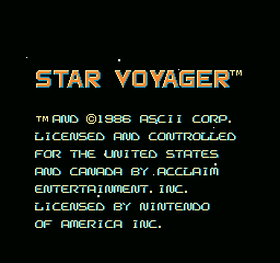 Star Voyager screenshot 3 for NES